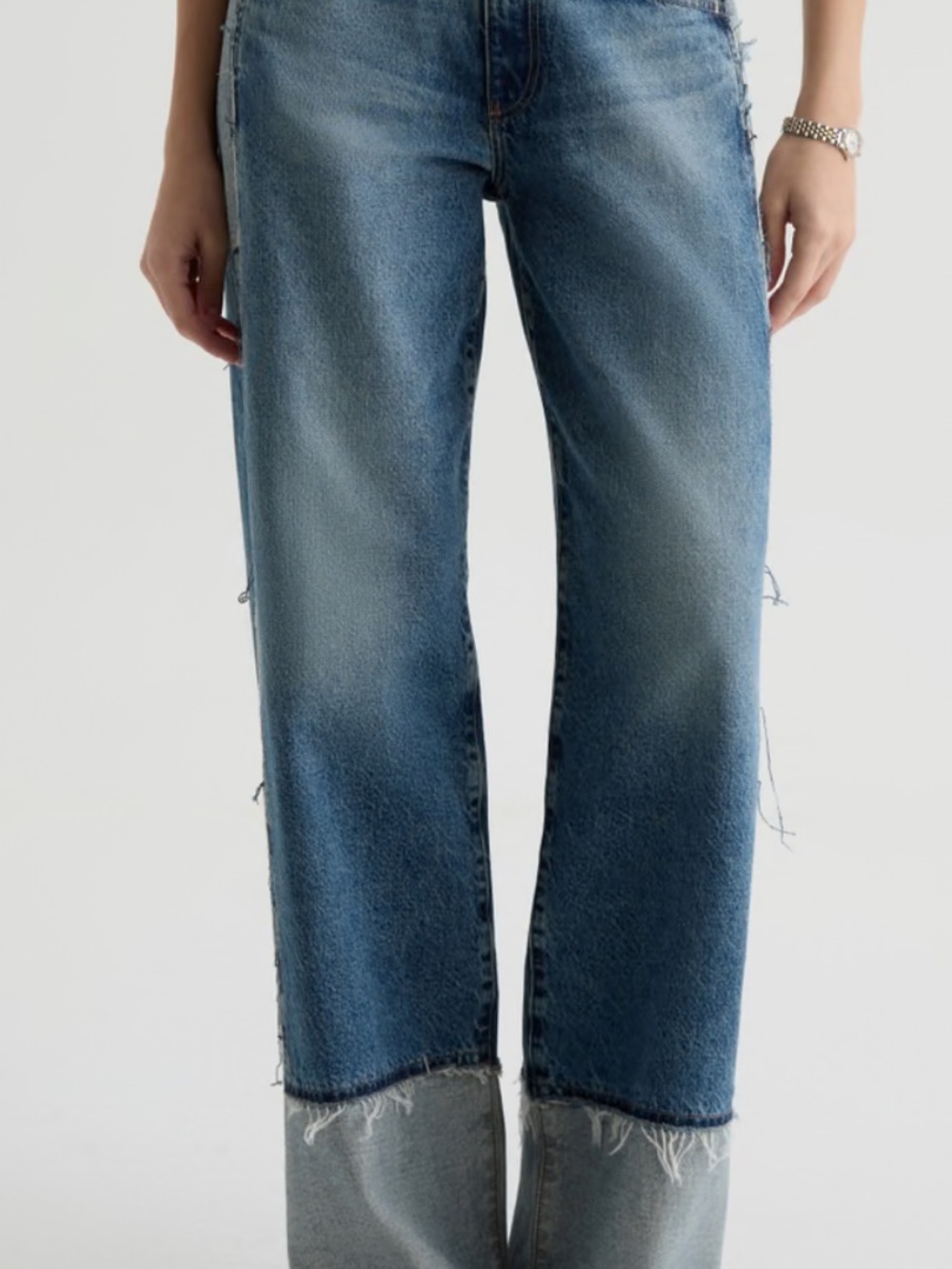 AG Jeans Adria Colorblock Low-Rise